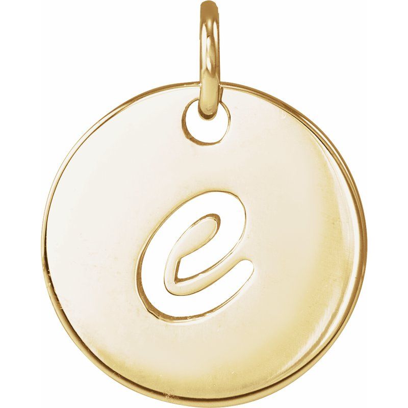 Script Initial Necklace or Pendant