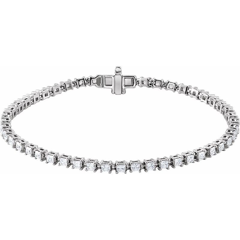 2 1/2 ctw Lab-Grown Diamond 7″ Line Bracelet