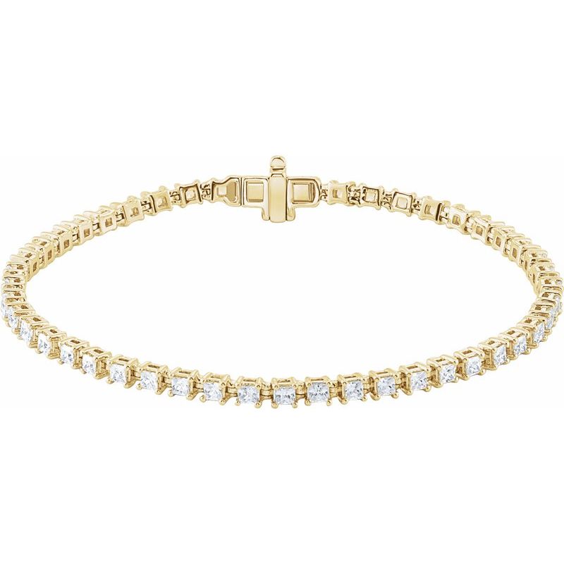 2 1/2 ctw Lab-Grown Diamond 7" Line Bracelet