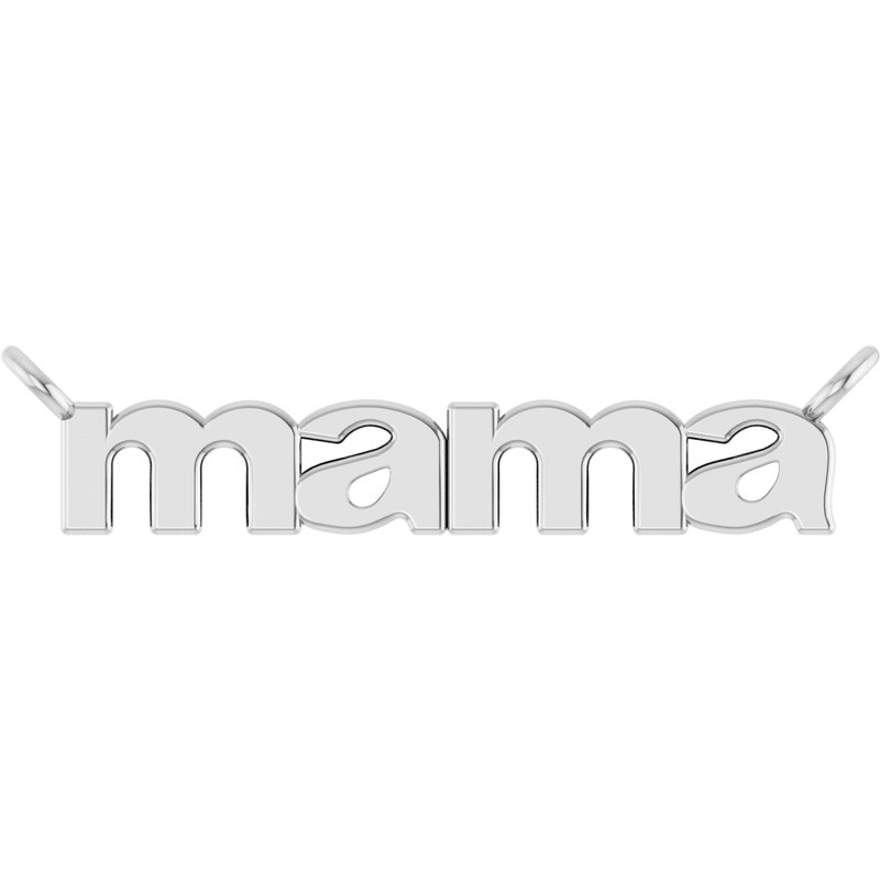 Mama Script Necklace or Center