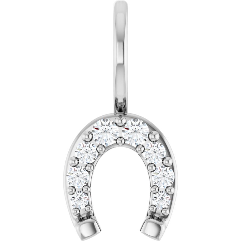 Accented Horseshoe Charm/Pendant