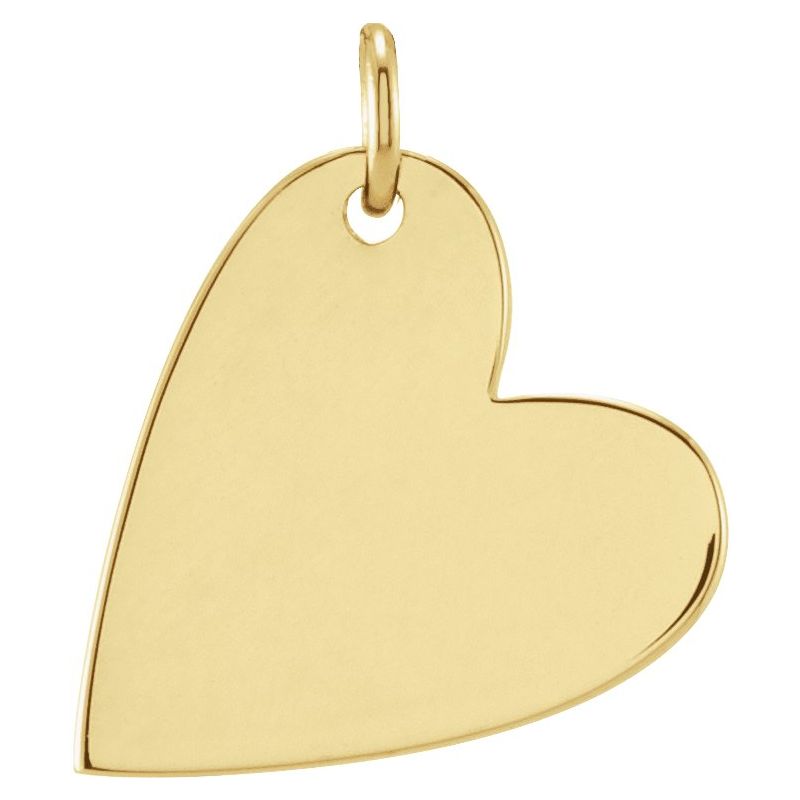 Engravable Heart Necklace or Pendant