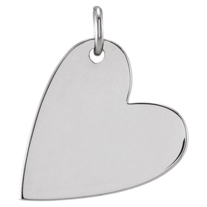 Engravable Heart Necklace or Pendant