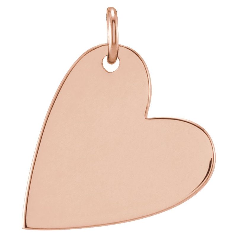 Engravable Heart Necklace or Pendant