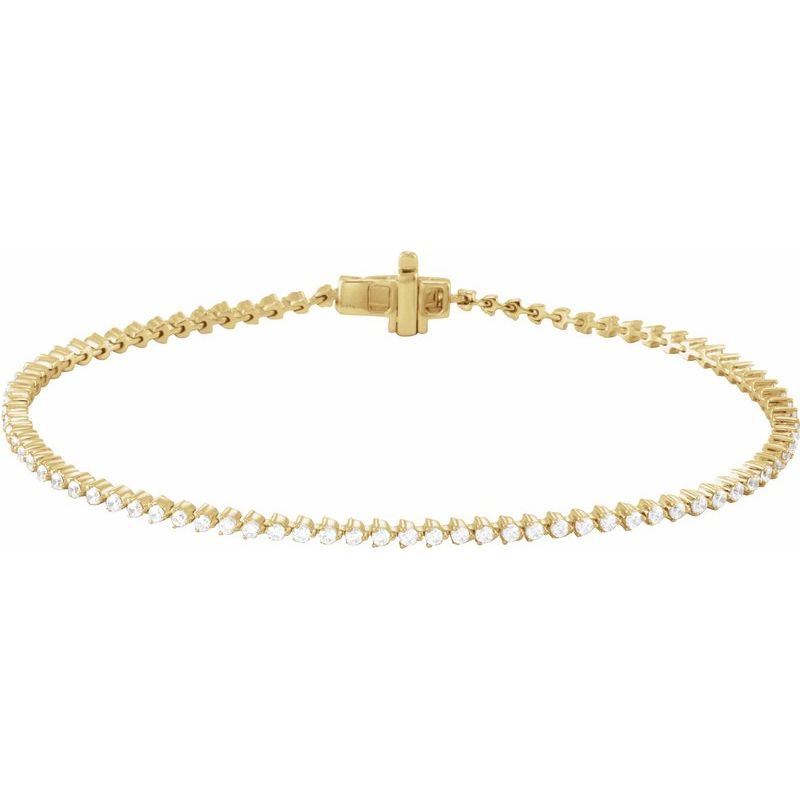 Diamond 7 1/4" Line Bracelet