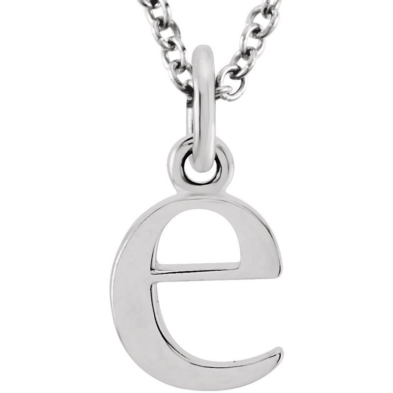 Lowercase Initial Necklace or Charm/Pendant