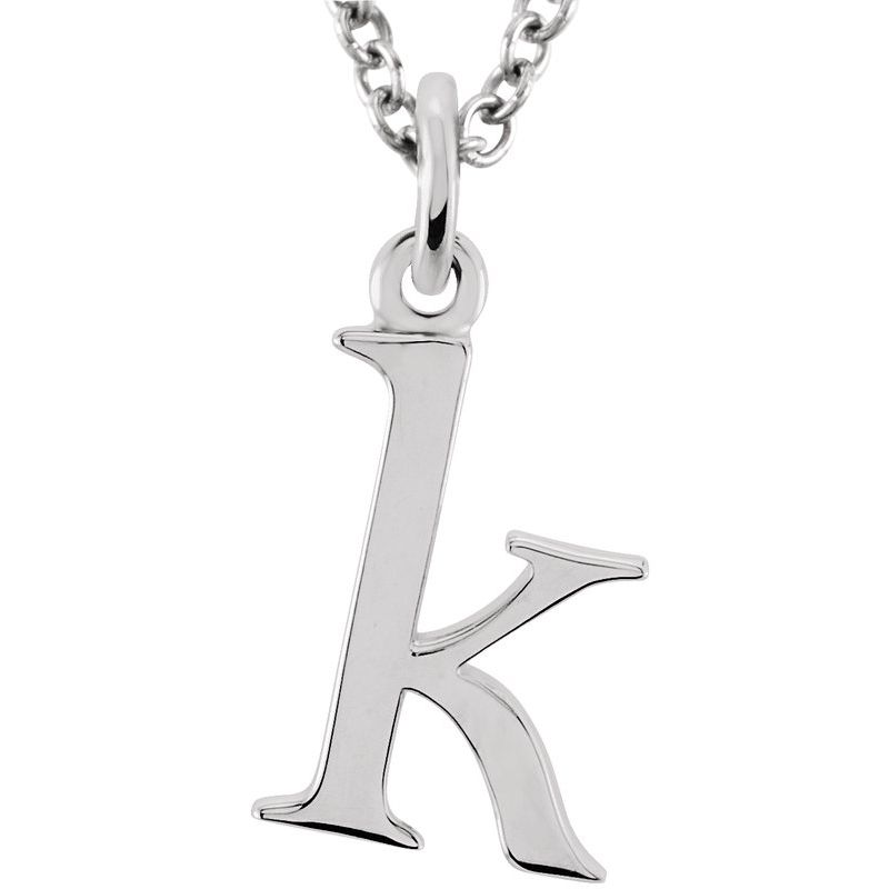 Lowercase Initial Necklace or Charm/Pendant