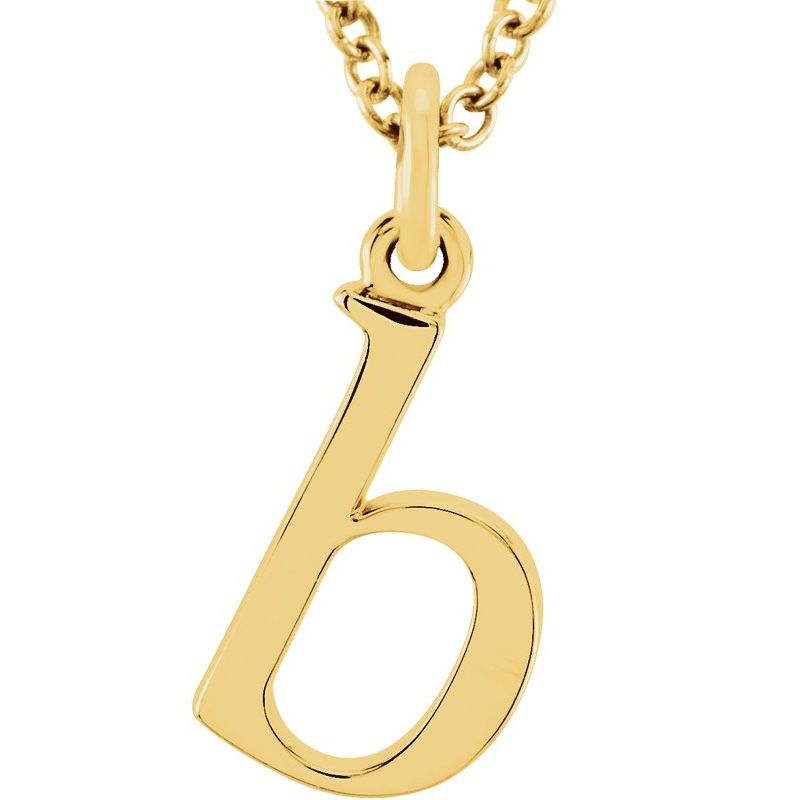 Lowercase Initial Necklace or Charm/Pendant