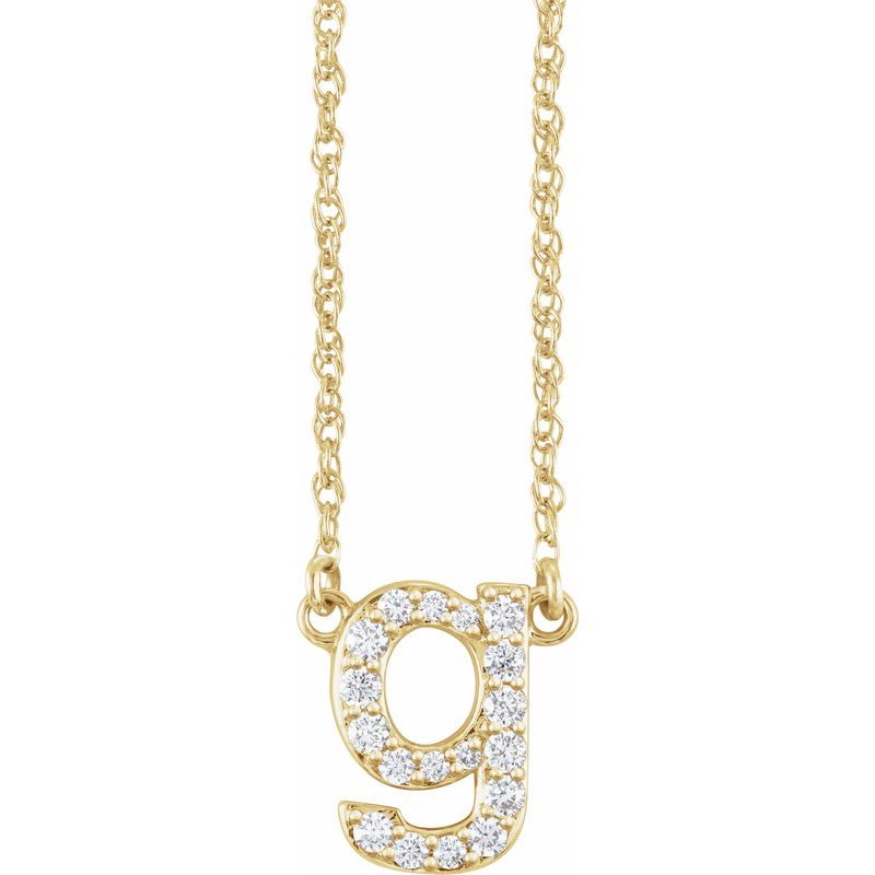 Lowercase Initial Necklace