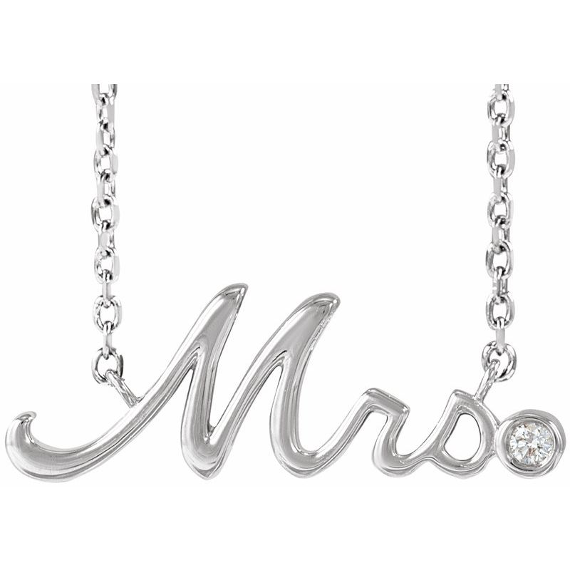 “Mrs” Necklace or Center