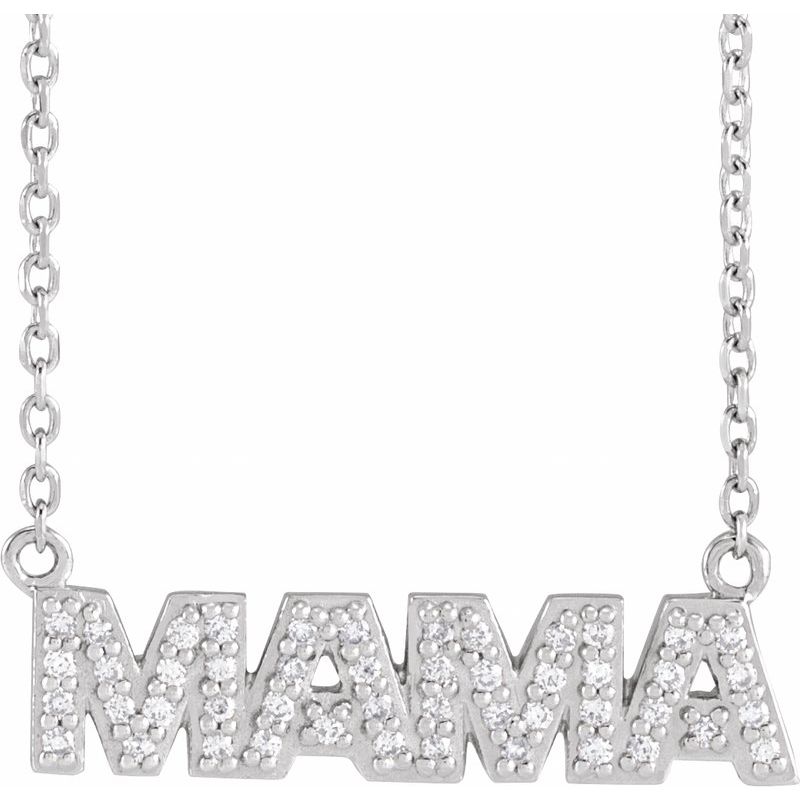 Accented “Mama” Necklace or Center