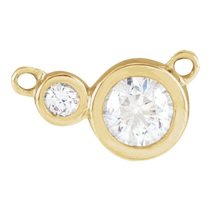 Accented Bezel-Set Necklace or Center