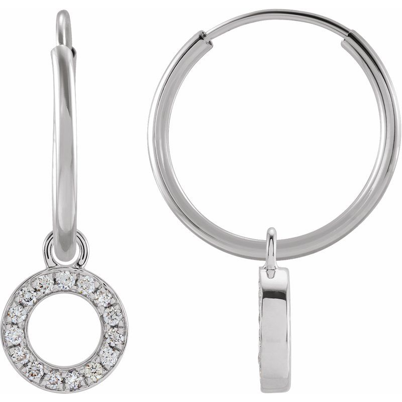 Initial Hoop Earrings