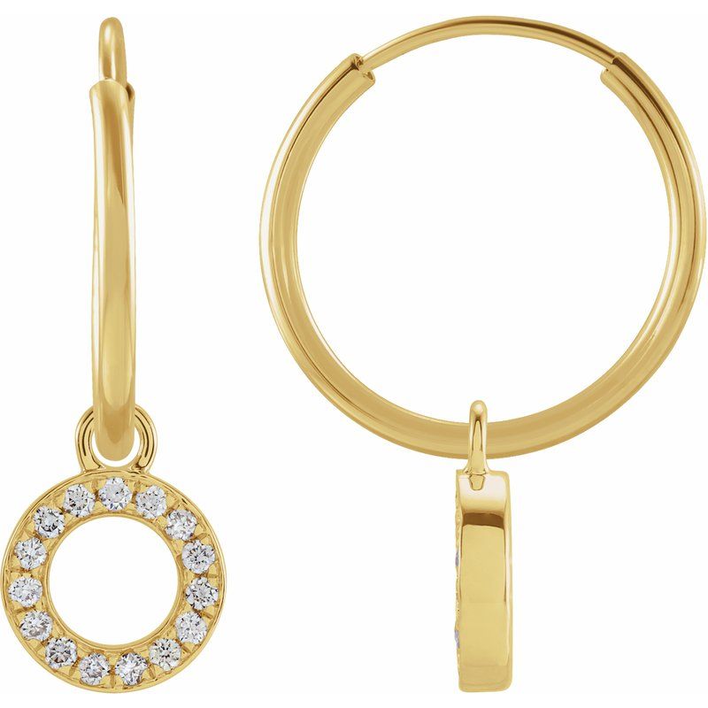 Initial Hoop Earrings
