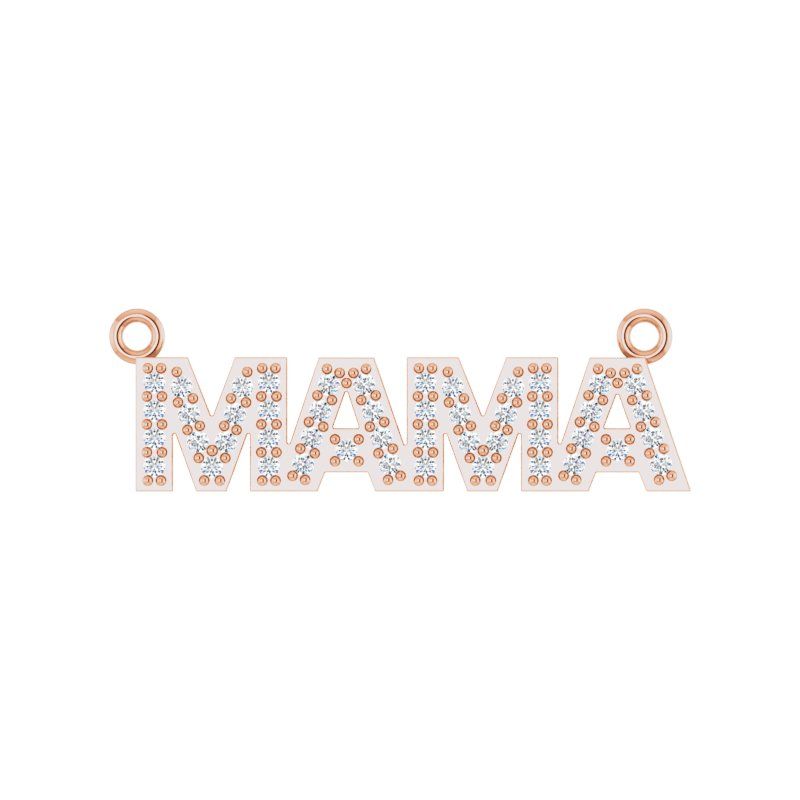 Accented “Mama” Necklace or Center