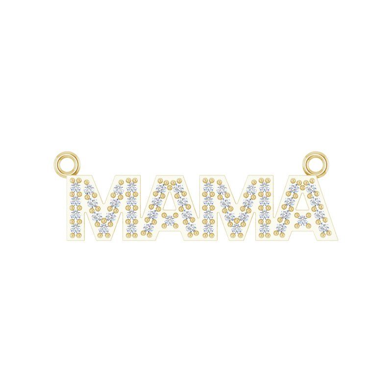 Accented "Mama" Necklace or Center