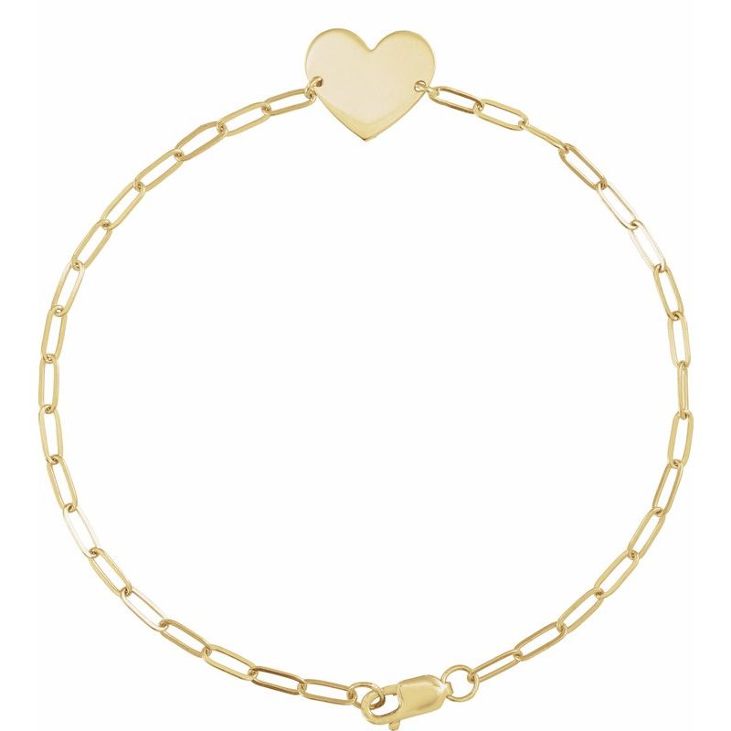 Engravable Heart Bracelet