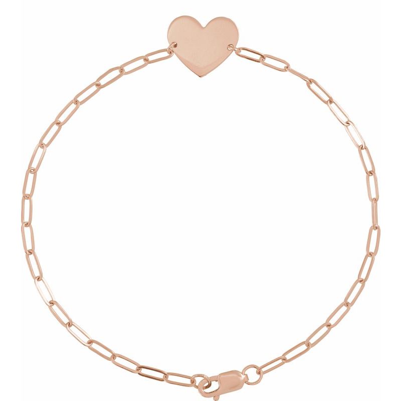 Engravable Heart Bracelet