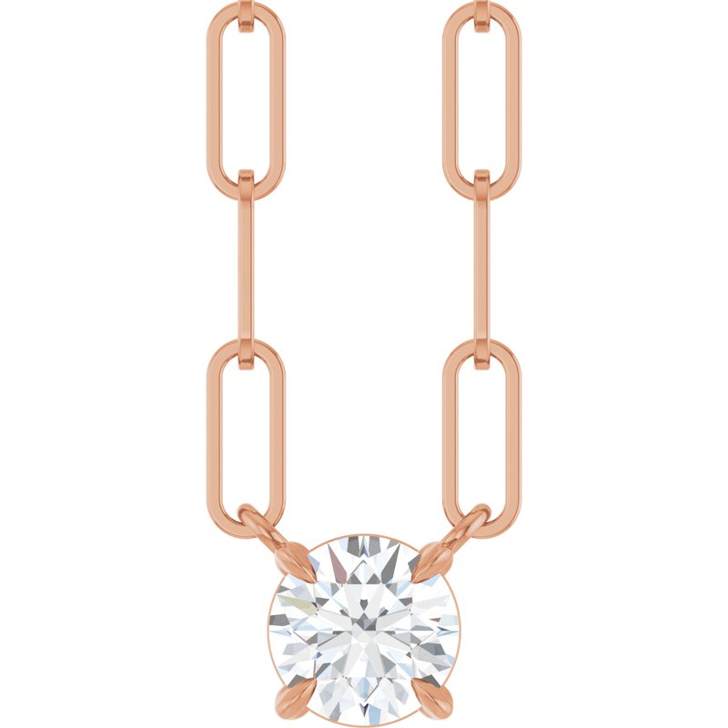 Solitaire Claw-Prong Necklace