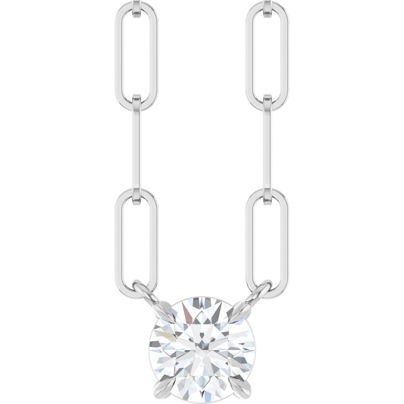 Solitaire Claw-Prong Necklace