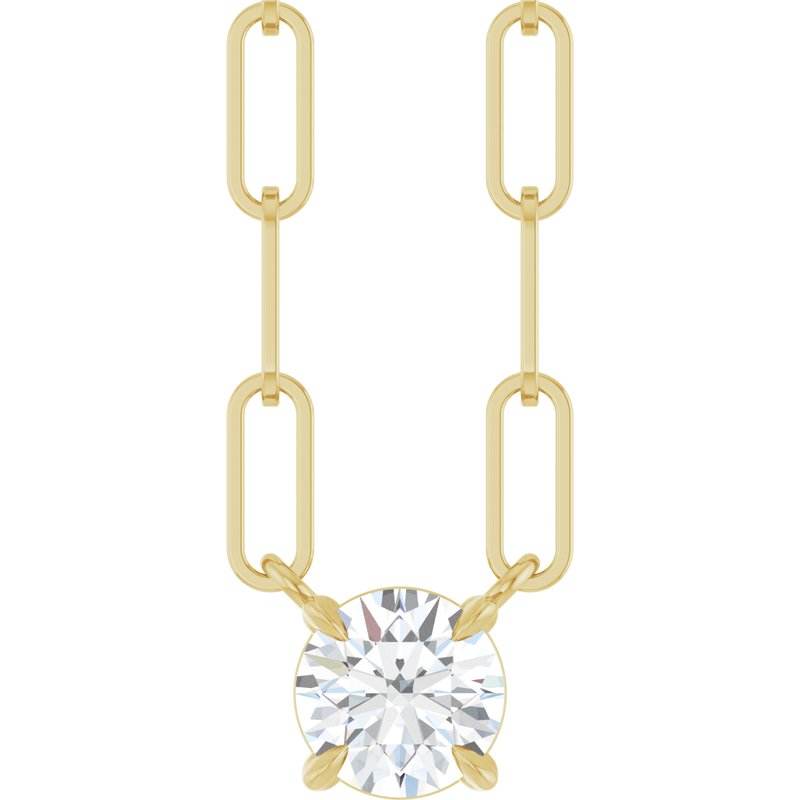 Solitaire Claw-Prong Necklace