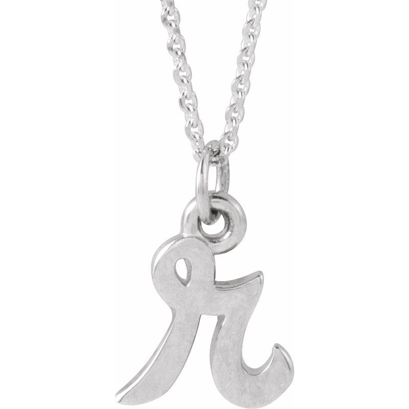 Petite Initial Necklace or Pendant