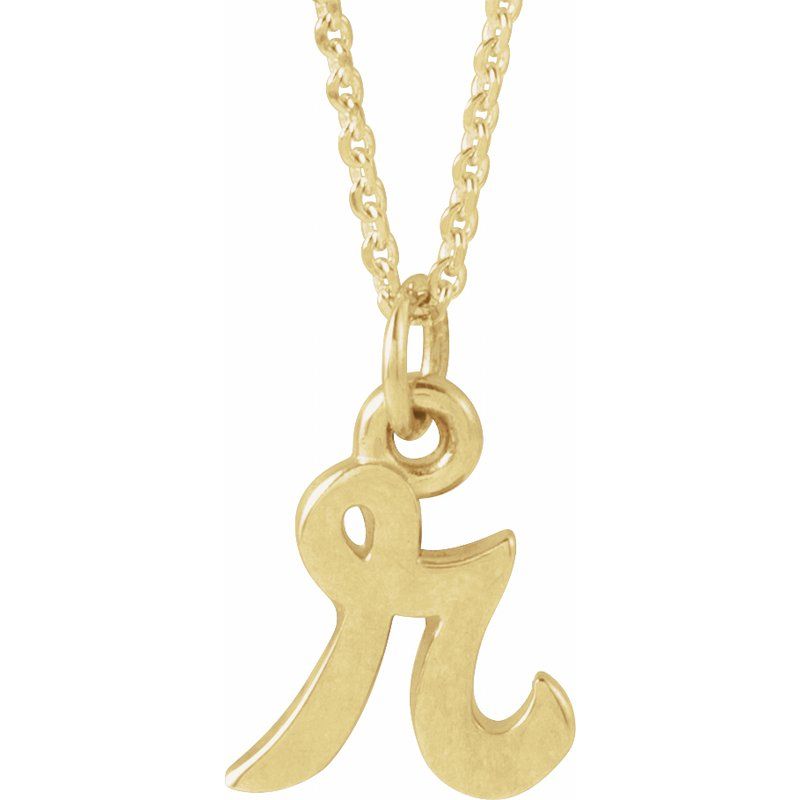 Petite Initial Necklace or Pendant
