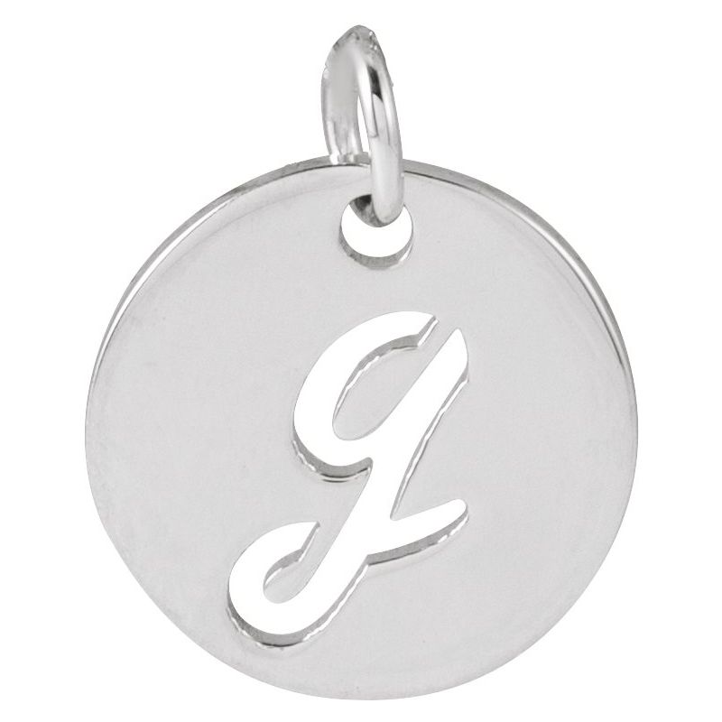Script Initial Necklace or Pendant