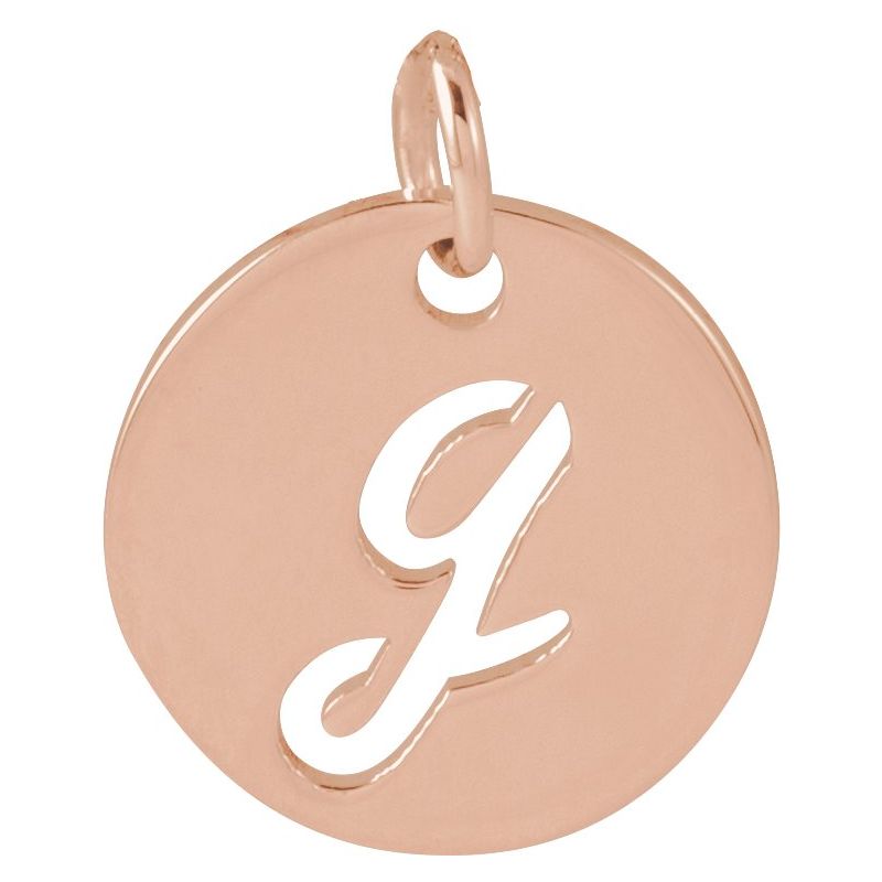 Script Initial Necklace or Pendant