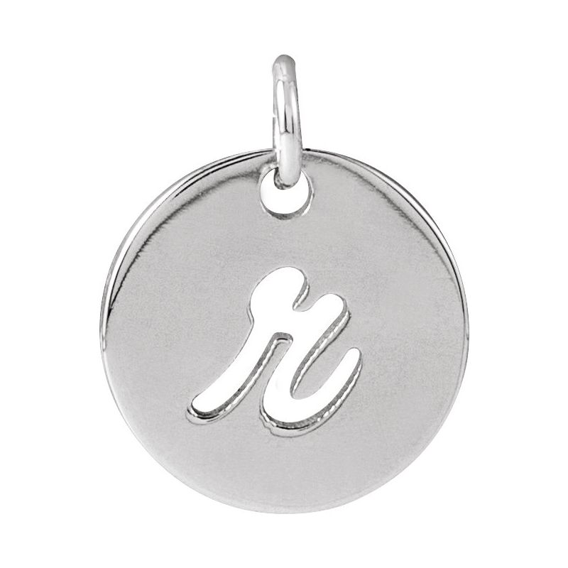 Script Initial Necklace or Pendant