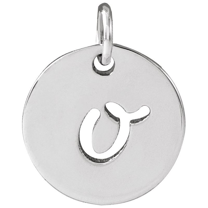 Script Initial Necklace or Pendant