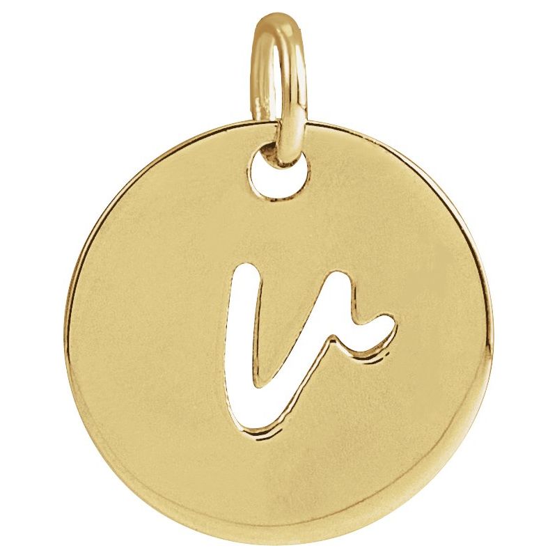 Script Initial Necklace or Pendant