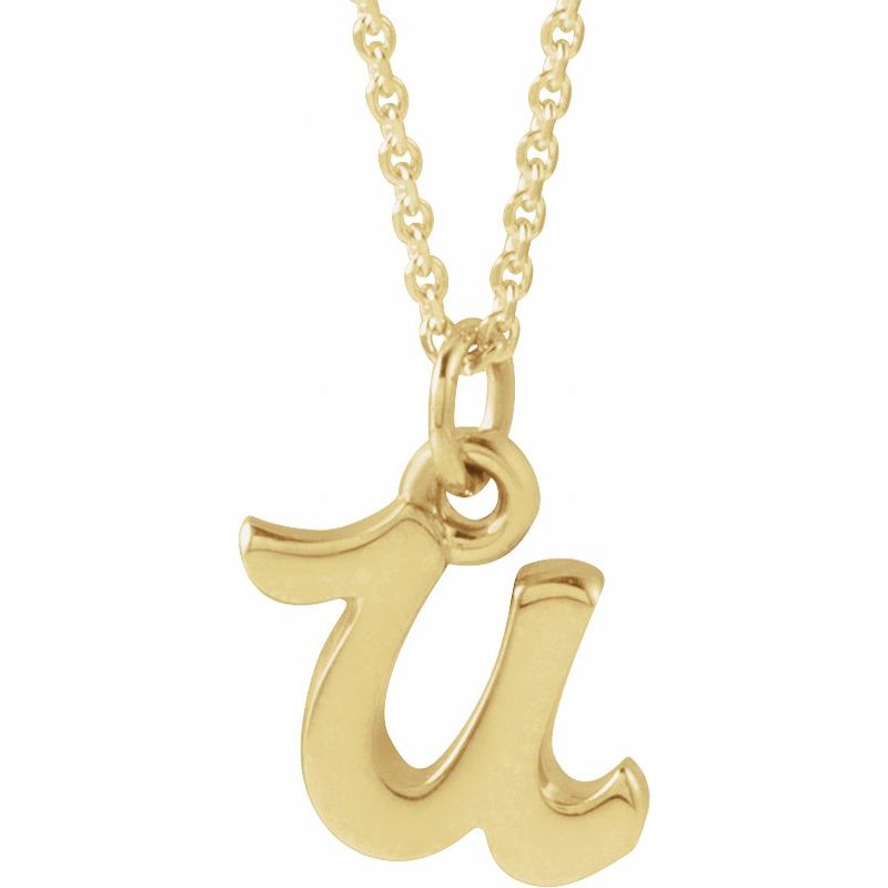 Petite Initial Necklace or Pendant