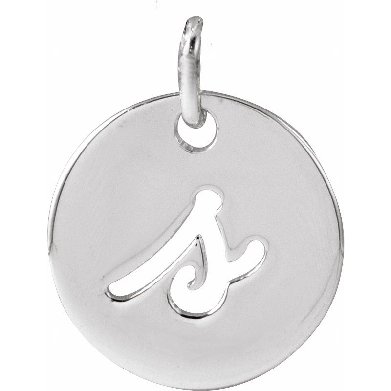 Script Initial Necklace or Pendant