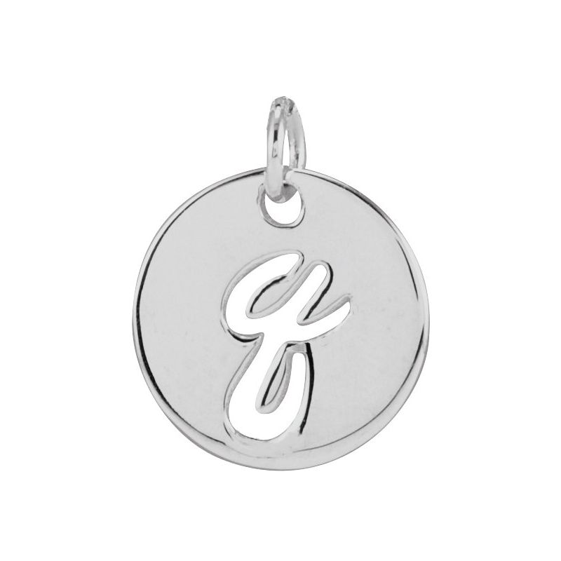 Script Initial Necklace or Pendant