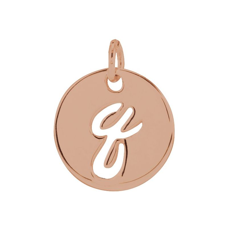 Script Initial Necklace or Pendant