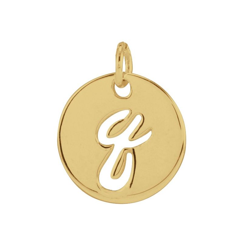 Script Initial Necklace or Pendant