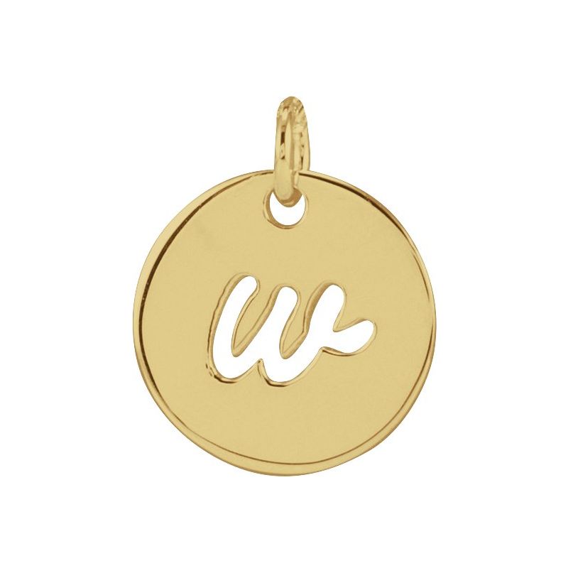Script Initial Necklace or Pendant