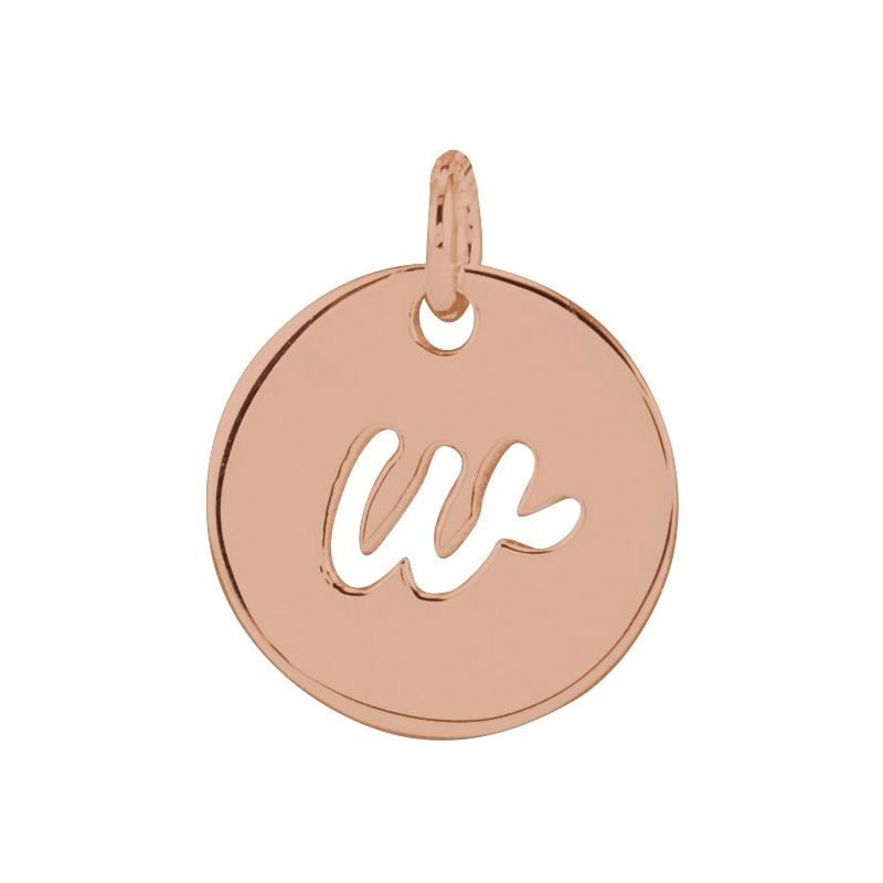 Script Initial Necklace or Pendant