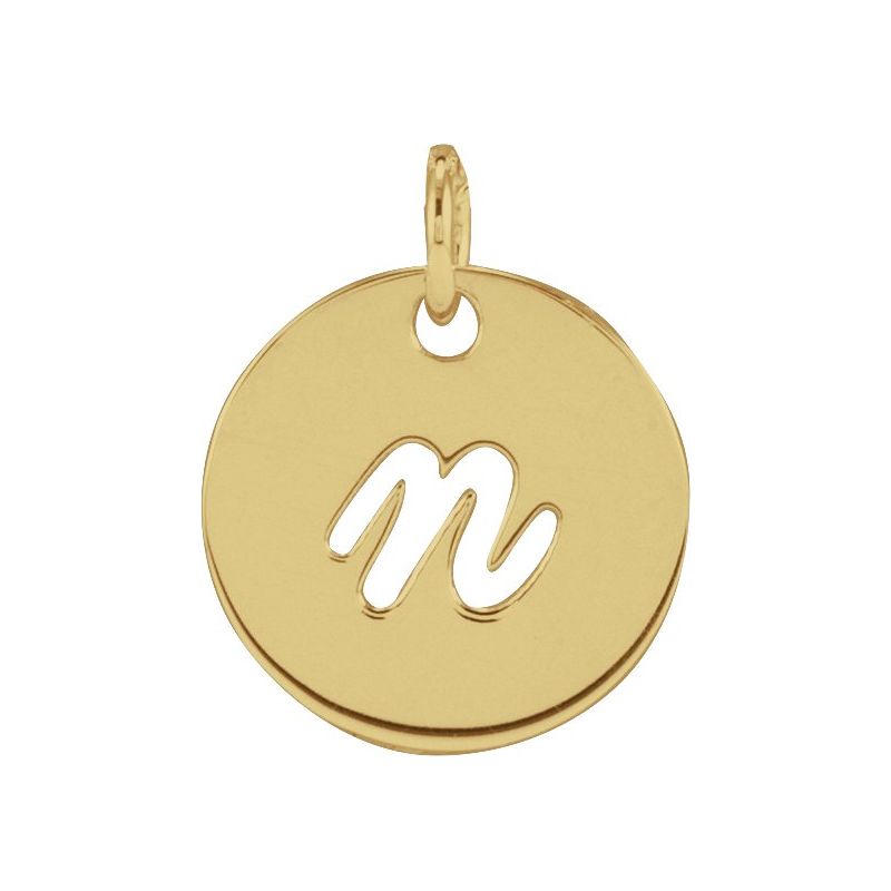 Script Initial Necklace or Pendant