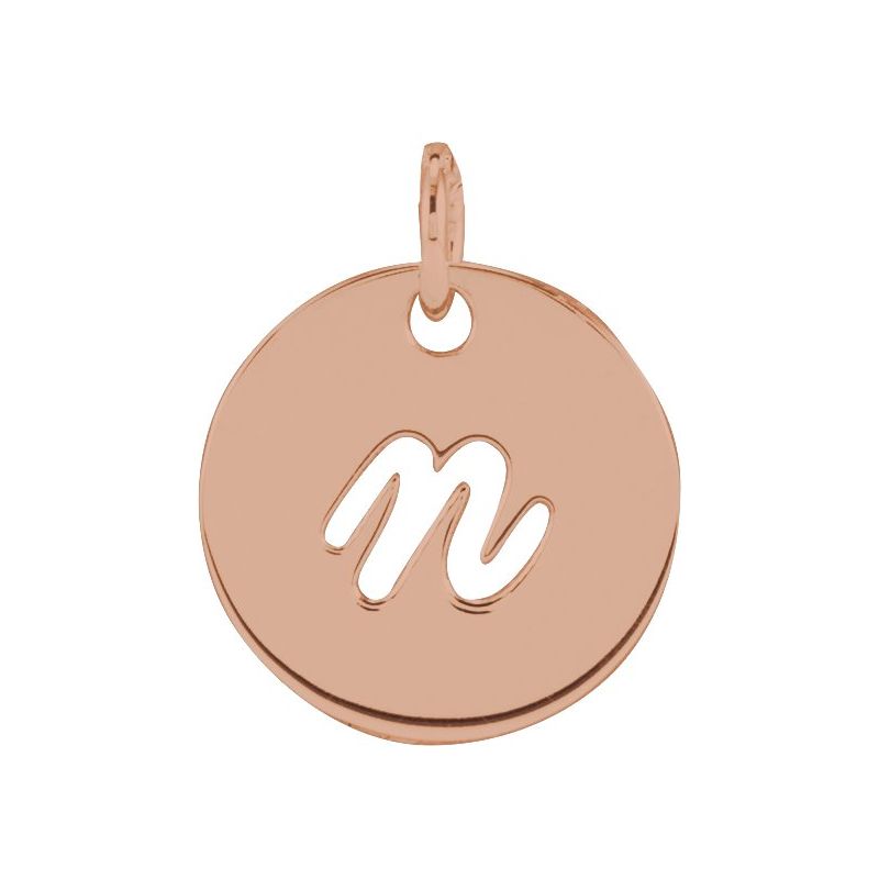 Script Initial Necklace or Pendant