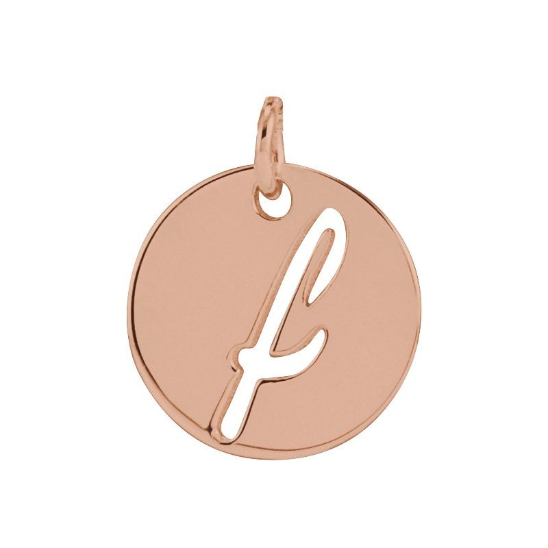 Script Initial Necklace or Pendant