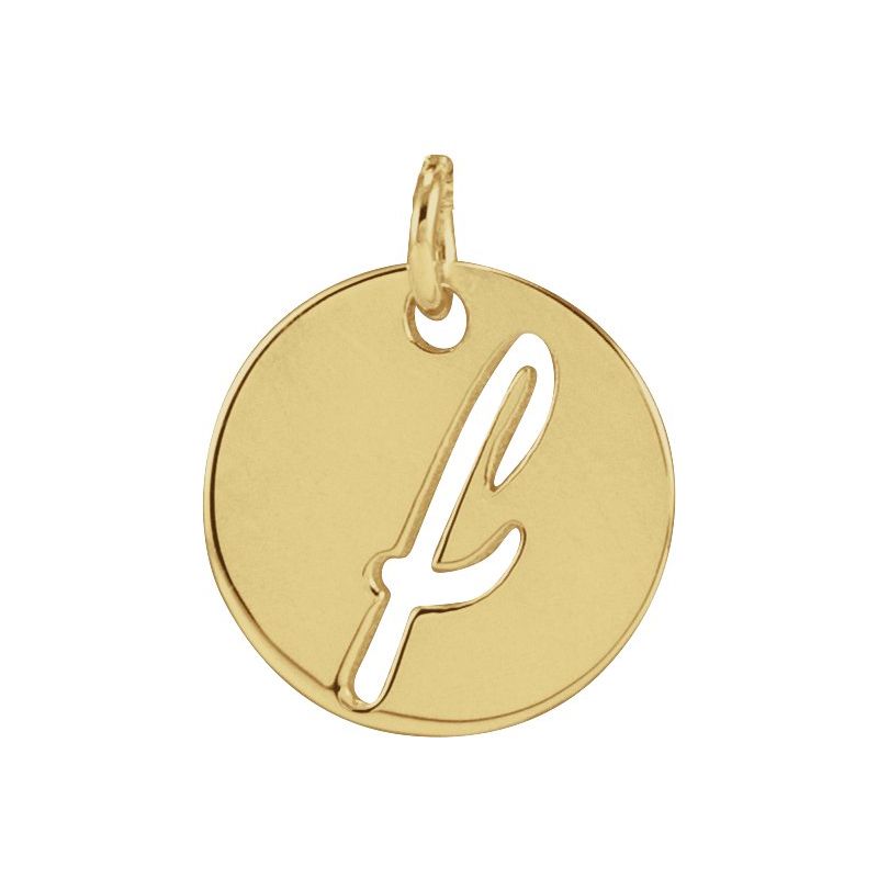 Script Initial Necklace or Pendant