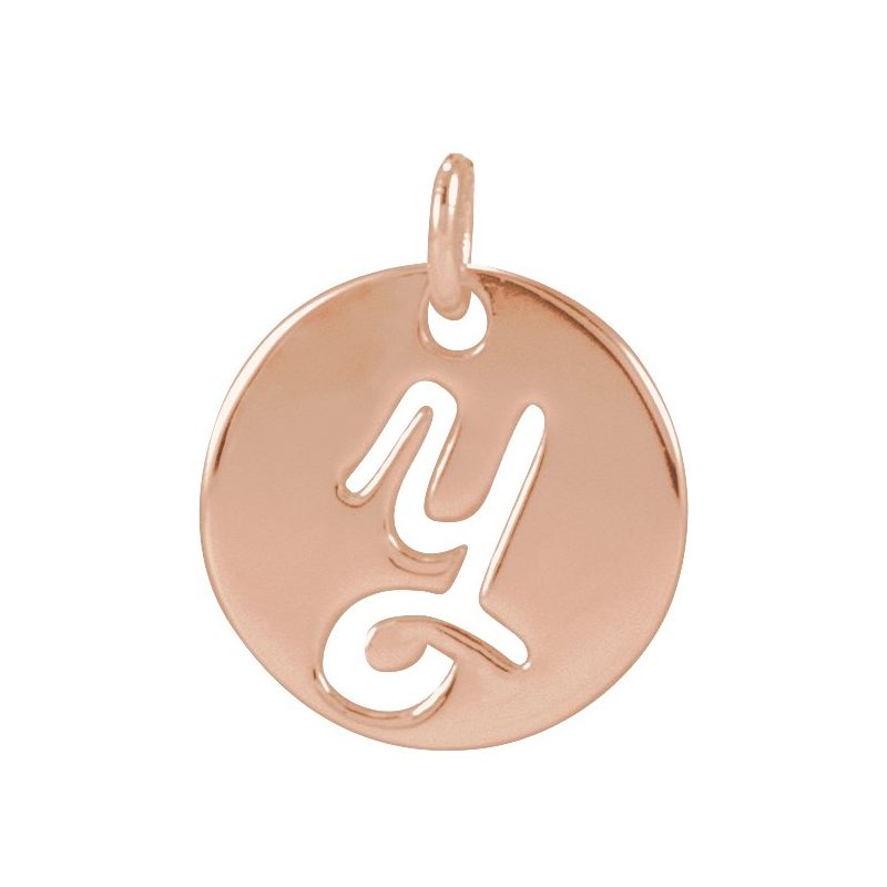 Script Initial Necklace or Pendant