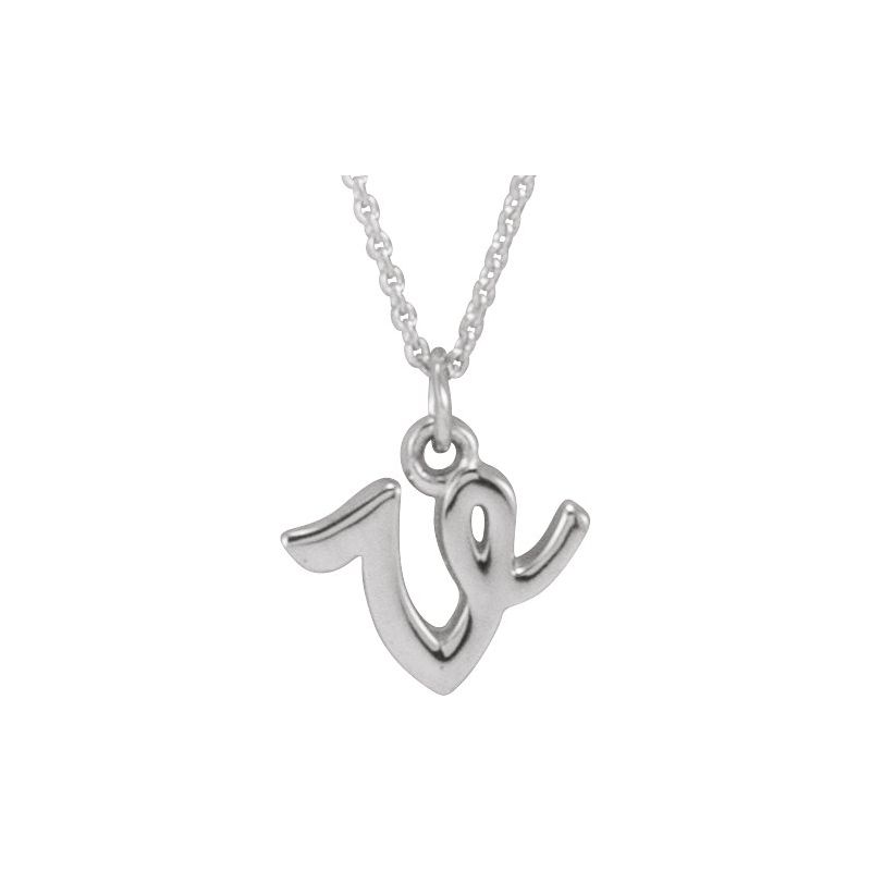 Petite Initial Necklace or Pendant