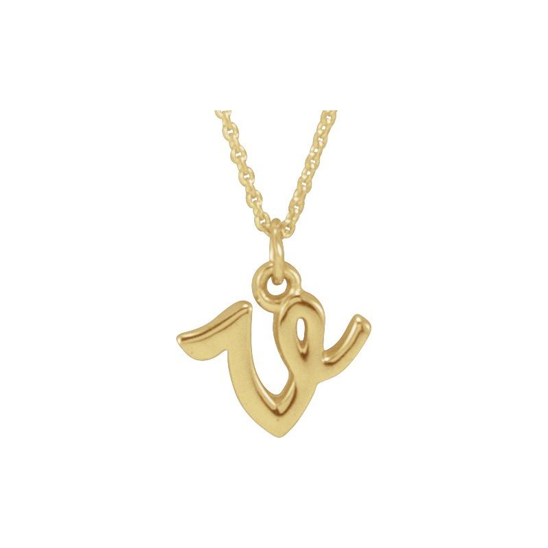 Petite Initial Necklace or Pendant