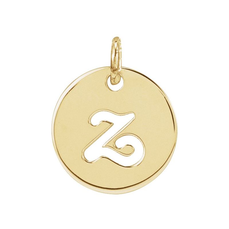 Script Initial Necklace or Pendant