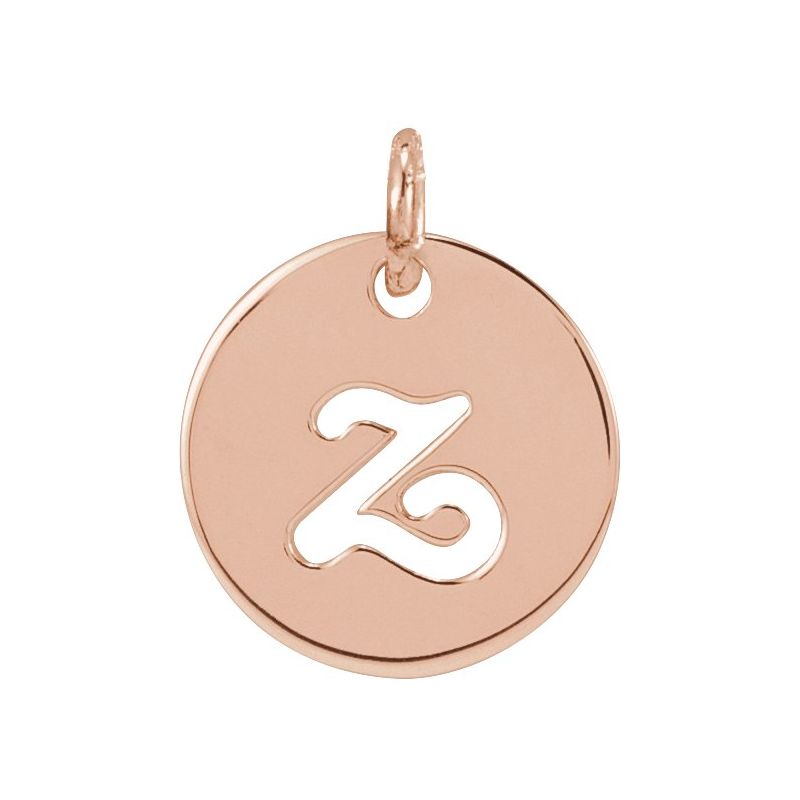 Script Initial Necklace or Pendant