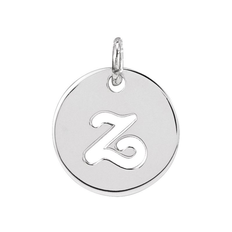Script Initial Necklace or Pendant