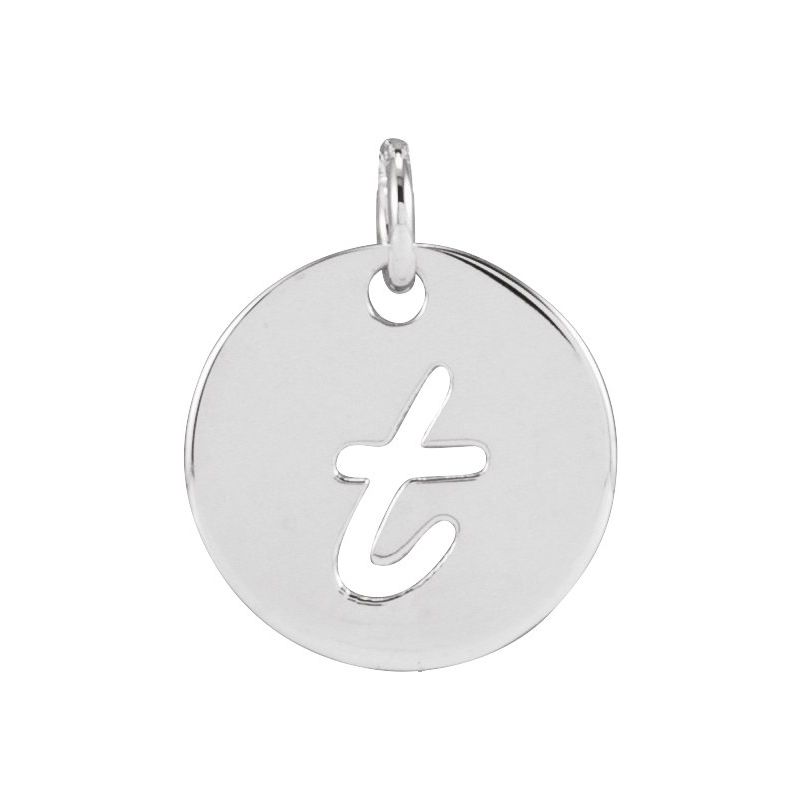 Script Initial Necklace or Pendant